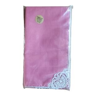 Vintage NWT cloth lace pink napkins